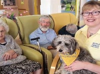 Dog lover Bev shares the love at care home