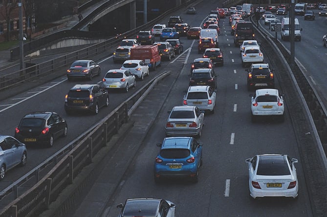 Stock photo of a motorway