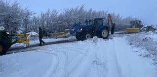 Snow falls as Somerset gripped by big freeze