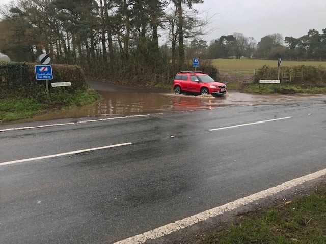 Wellington flooding relief road Monument Road