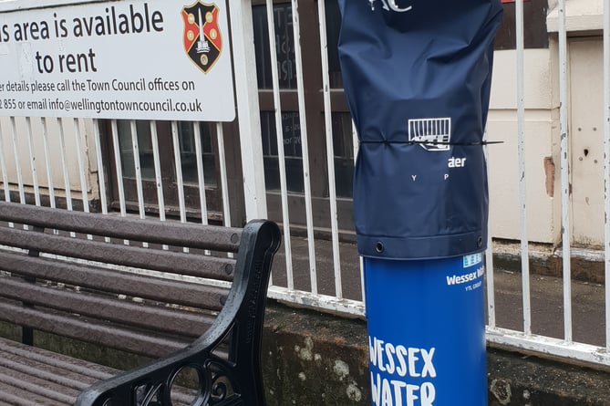 water bottle refill single-use plastic Wellington town centre Wessex Water