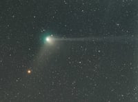 Photographer captures image of green comet 