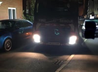 Fire engine on callout had 'difficult' task to get round parked cars