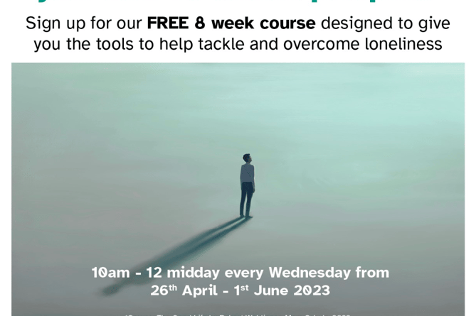 Wellington Counselling are offering a free 8 week course to tackle lonelines