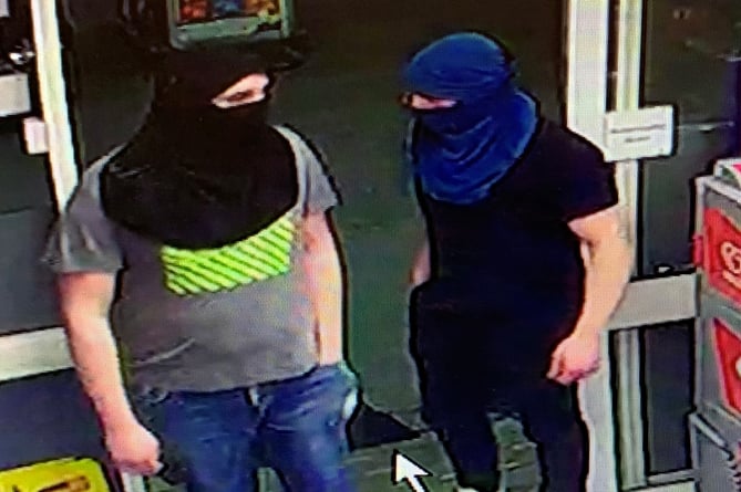 Avon and Somerset Police released this image, appealing for anybody who recognises the men to come forward