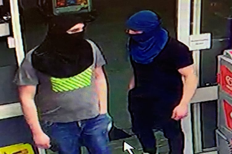 Avon and Somerset Police released this image, appealing for anybody who recognises the men to come forward