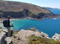 Husband's epic coast walk in memory of his wife