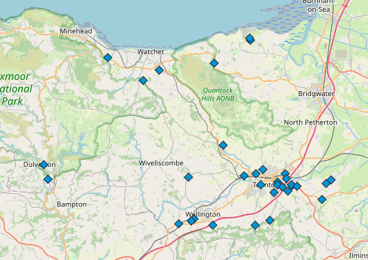 33 mobile speed cameras in Wellington and West Somerset this week