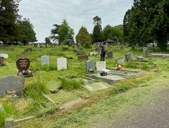 Work has been in progress this week in clearing and tidying Wellington Cemetery.