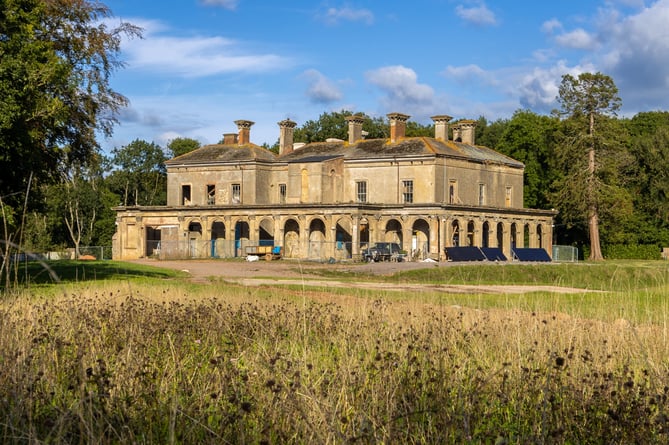 Blackborough House in the Blackdown Hills, on the Somerset-Devon border. See SWNS story SWLNderelict. The opportunity to restore a crumbling architectural gem in Devon is up for grabs for just under Â£1.5 million.Despite its grand faÃ§ade, the Grade II Listed country mansion was never completed and is currently derelict and in need of a complete renovation.Blackborough House has 14-bedrooms, 15 bathrooms and nine reception rooms, and was designed to be an Italianate palace.It is nestled in Blackdown Hills, which spreads along the border between Somerset and Devon and has been named an Area of Outstanding Natural Beauty.
