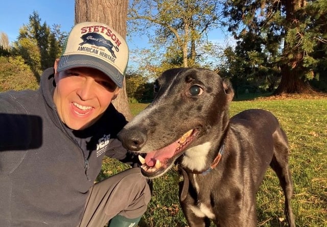 Ralph with his relieved owner Alex Osborn.