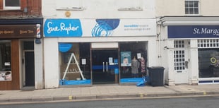 Sue Ryder charity shop 'closed for two months'