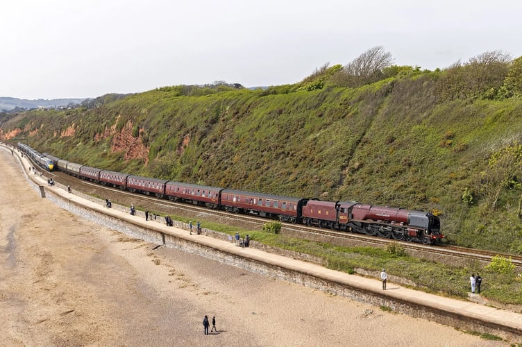 The Duchess of Sutherland steam locomotive which can be seen in Wellington this summer.