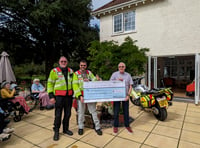 Big sum raised for blood bike charity