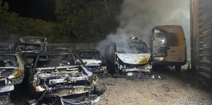 FIRE UPDATE: Arsonist hunted after 35 cars destroyed