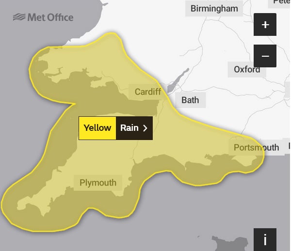 Met Office warning: Heavy rain coming overnight