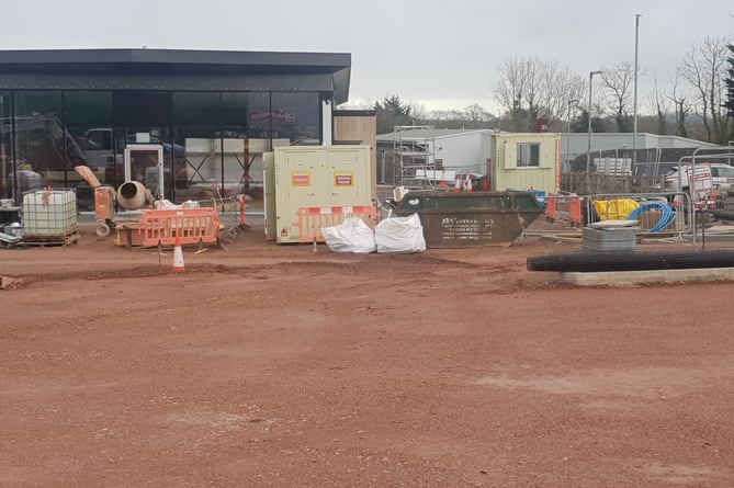 A KFC drive-thru restaurant on Westpark business park, Chelston, is rapidly taking shape.