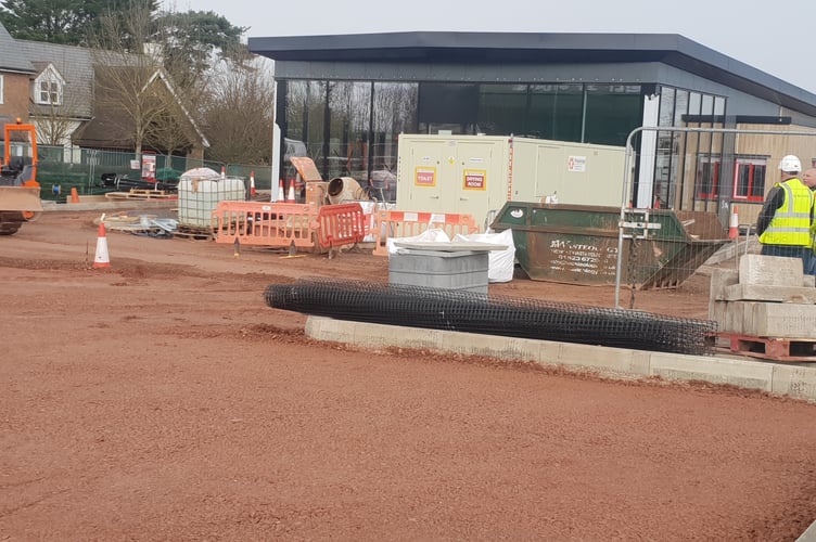 Progress can be seen with the development of a KFC drive-thru restaurant in Westpark, Chelston.