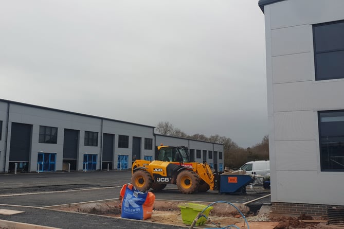 Some of the new business units on an ONYX site at Westpark, Chelston, Wellington, which are almost complete.