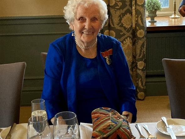 Madge Covey celebrates her 101st birthday with the first of two parties Wellington centenarian pearly queen poppies poppy