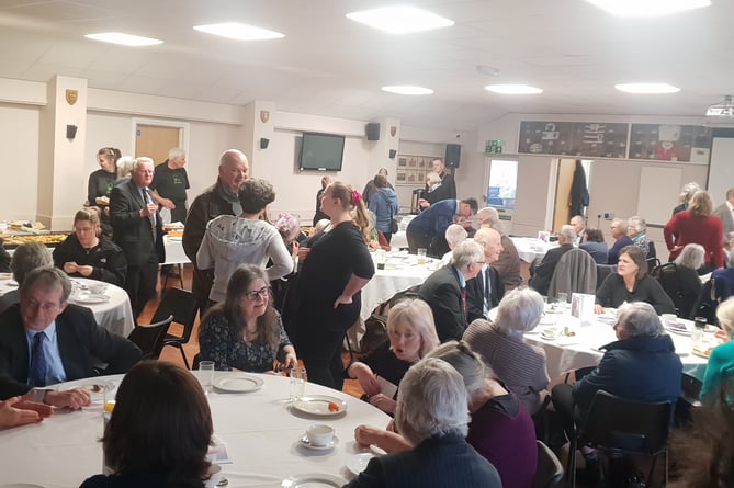 Hundreds of people attended the funeral of Richard Fox and then attended a gathering in Wellington Rugby Club on Thursday.