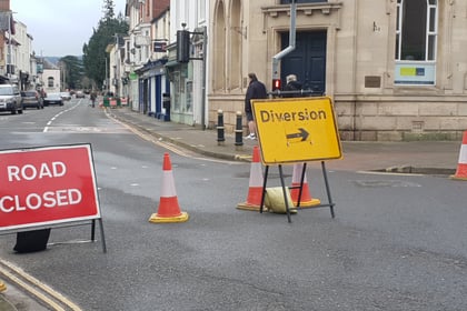 Anger at town centre road closure while no work takes place