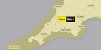 Rain warning issued across Somerset