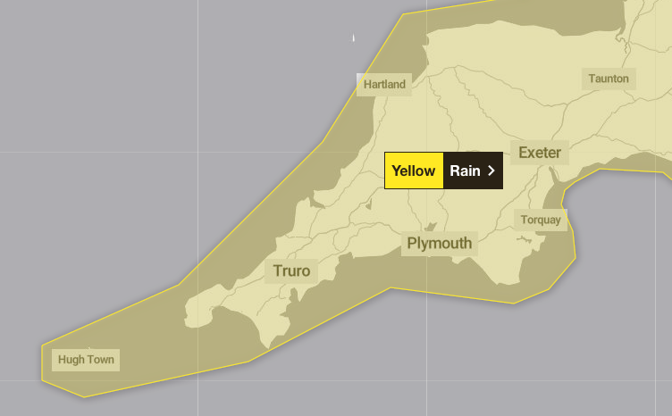 Somerset is set to to be hit by heavy rains, bringing with them the risk of floods