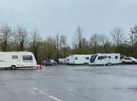 Travellers 'take up residence' at sports centre