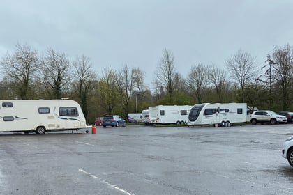 Travellers 'take up residence' at sports centre