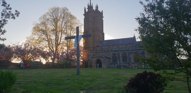 St John’s Church, Wellington, shortly before dusk