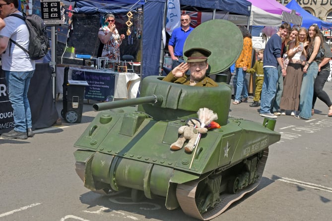 Security was kept in check by regular tank patrols