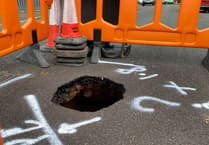 Investigation launched over 'sinkhole' in Wellington road