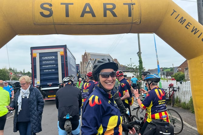 Hundreds of cyclists and supporters helped raise tens of thousands for the Air Ambulance