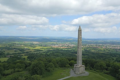 Stunning drone footage of Wellington Monument and prominent eyesore