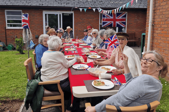 Residents in the Old Vicarage, Wellington, marked the D-Day 80th anniversary with a garden party.