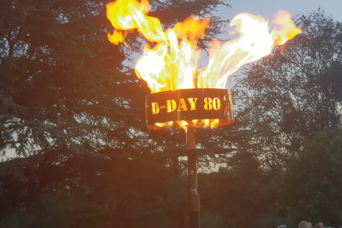 Wellington's D-Day 80th anniversary beacon.