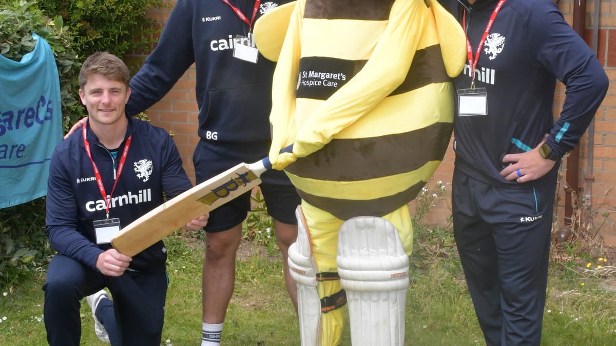 Somerset cricketers bring ‘joy’ to hospice residents