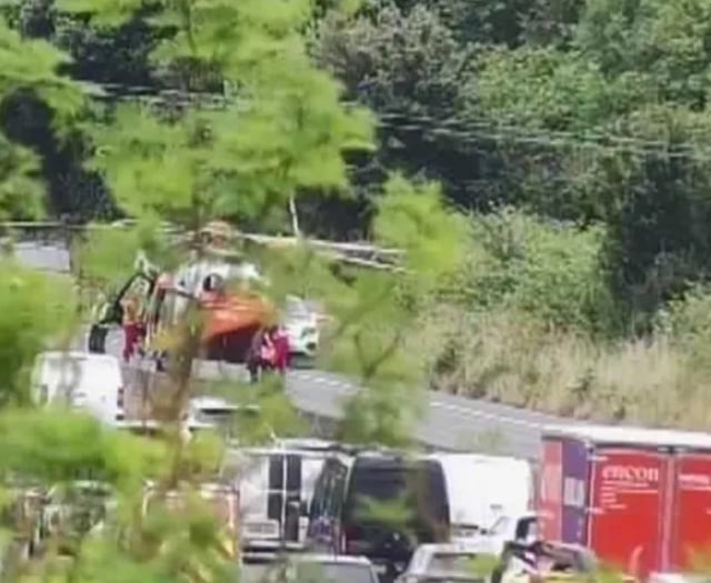 M5 reopens after air ambulance lands near Taunton