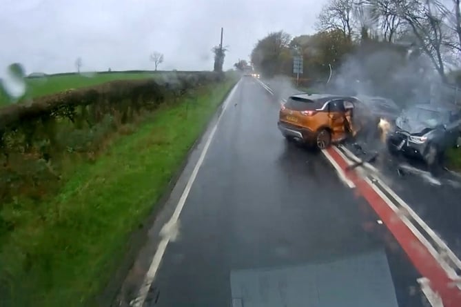 Norman Chai was trying to overtake a lorry on a 50mph stretch of the A30 near Upottery in the Blackdown Hills when he lost control in ‘terrible’ conditions