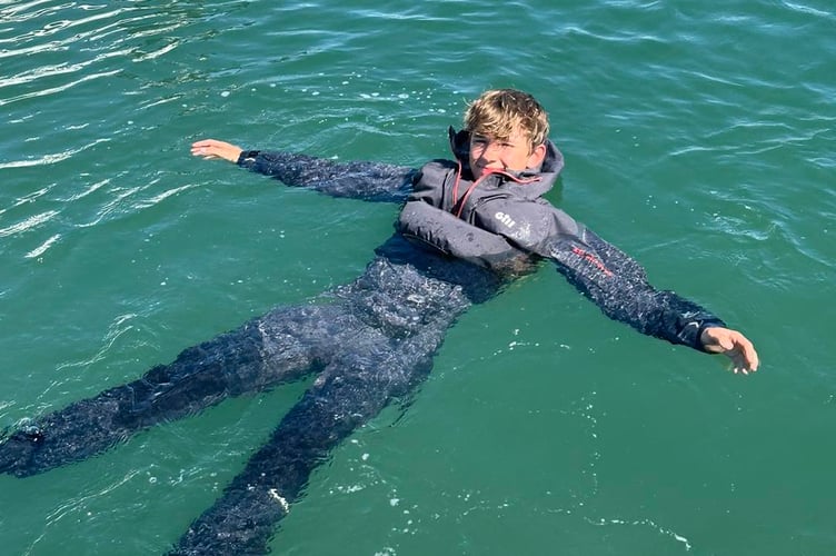 Harry Besley has been on the water since a baby. PHOTO: Round Britain eRIB.