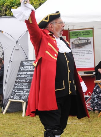 Wellington town crier Andrew Norris