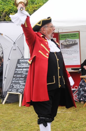 Wellington town crier Andrew Norris