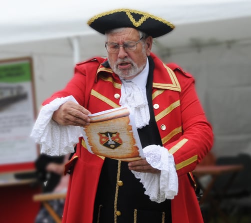 Wellington town crier Andrew Norris