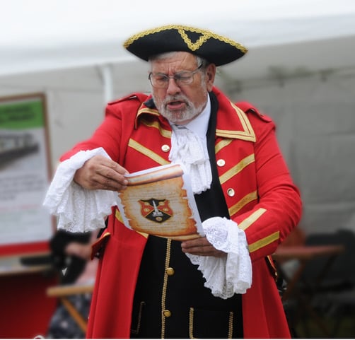 Wellington town crier Andrew Norris