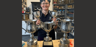 Andi Rickard wins multiple cups at Scything Championship