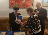 Centenarian Madge honoured by Royal British Legion