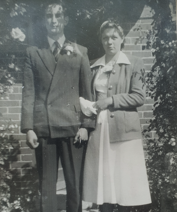 William and Rosemary Franks (Bill and June) pictured on their wedding day in 1954. PHOTO: Family.