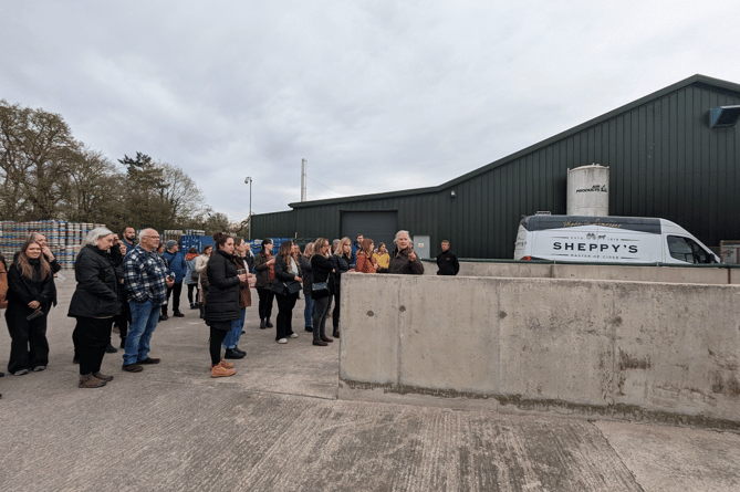 Sheppy’s Cider Farm give a cheese and cider tour at food festival