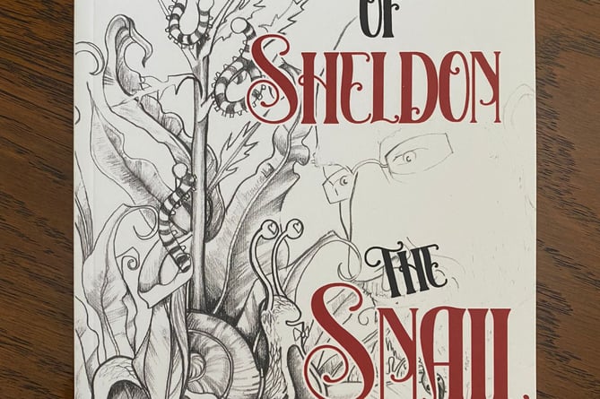 A front cover of Michael Ratsey’s book, The Tale of Sheldon the Snail.